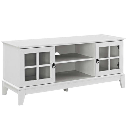 Isle 47 TV Stand, Wood, White 13580