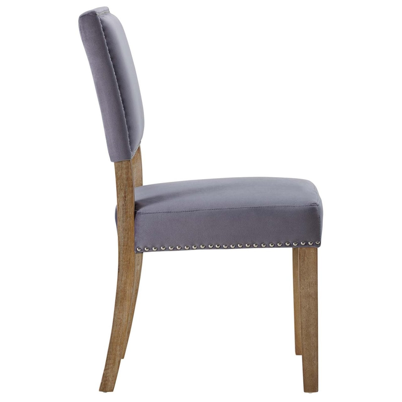 Oblige Wood Dining Chair, Grey, Fabric 11515