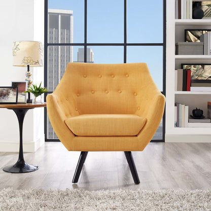 Allegory Armchair, Yellow, Fabric 13097