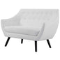 Allegory Loveseat, Fabric, White 13590