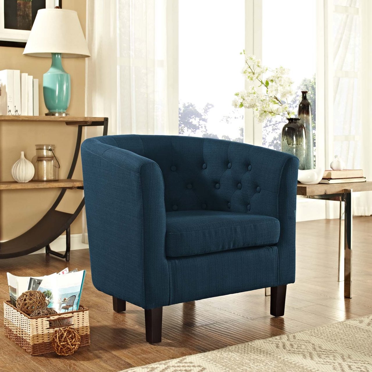Prospect Upholstered Armchair, Navy, Fabric 11516