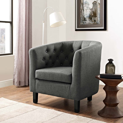 Prospect Upholstered Armchair, Grey, Fabric 11520
