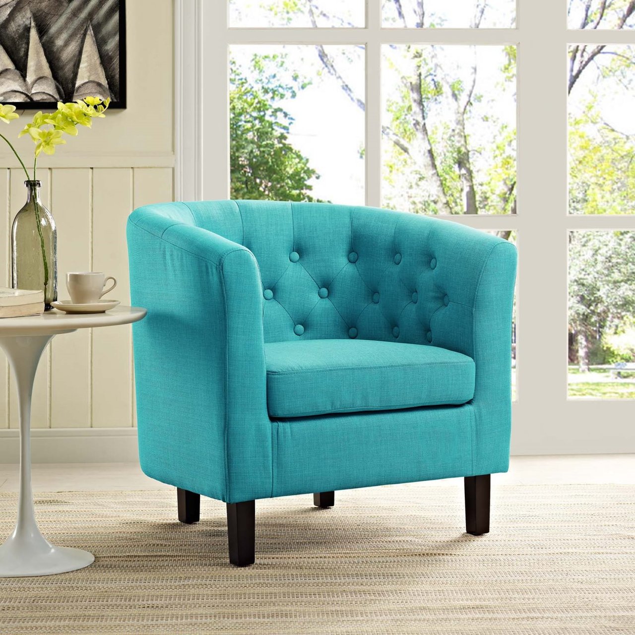 Prospect Upholstered Armchair, Blue, Fabric 11524
