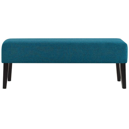 Connect Wood Bench, Fabric, Blue 13087