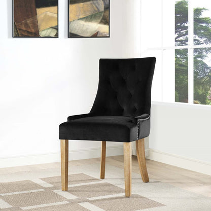 Pose Upholstered Fabric Dining Chair, Black, Fabric 13125