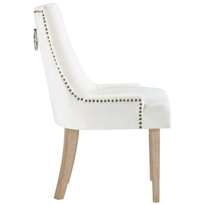 Pose Upholstered Fabric Dining Chair, White, Fabric 13128