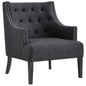 Regard Wood Armchair, Grey, Fabric 13131