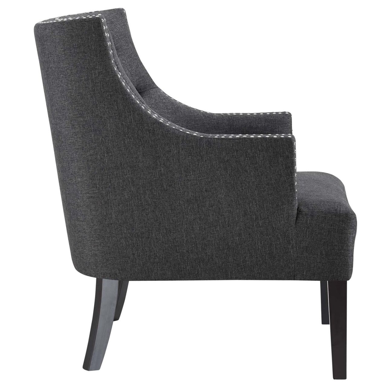 Regard Wood Armchair, Grey, Fabric 13131
