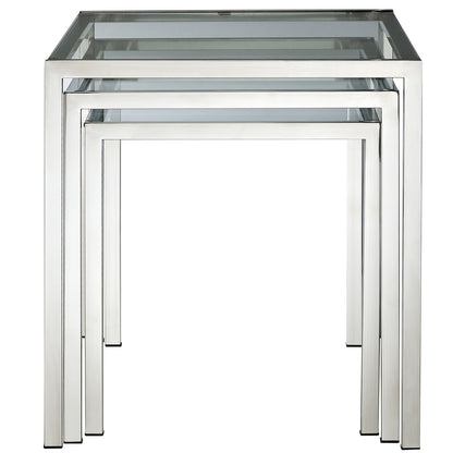 Nimble Nesting Table in Silver