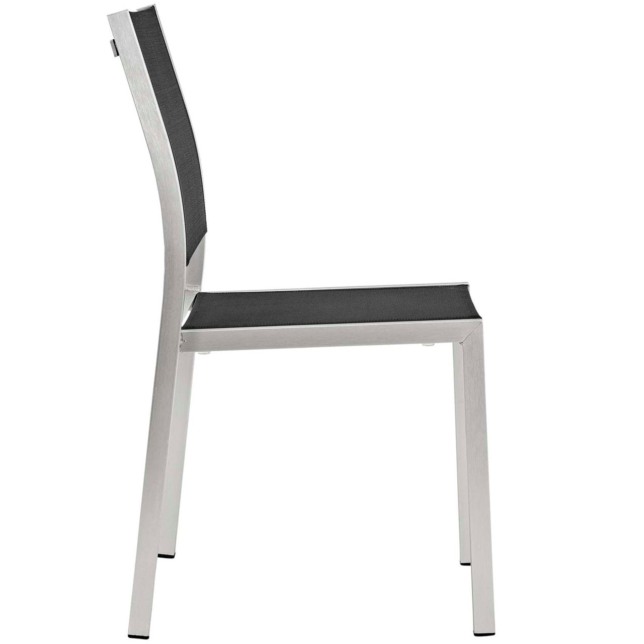 Shore Nine PCS Outdoor Patio Aluminum Dining Set, Black, Metal 11574