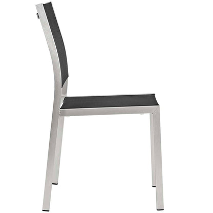 Shore Nine PCS Outdoor Patio Aluminum Dining Set, Black, Metal 11574