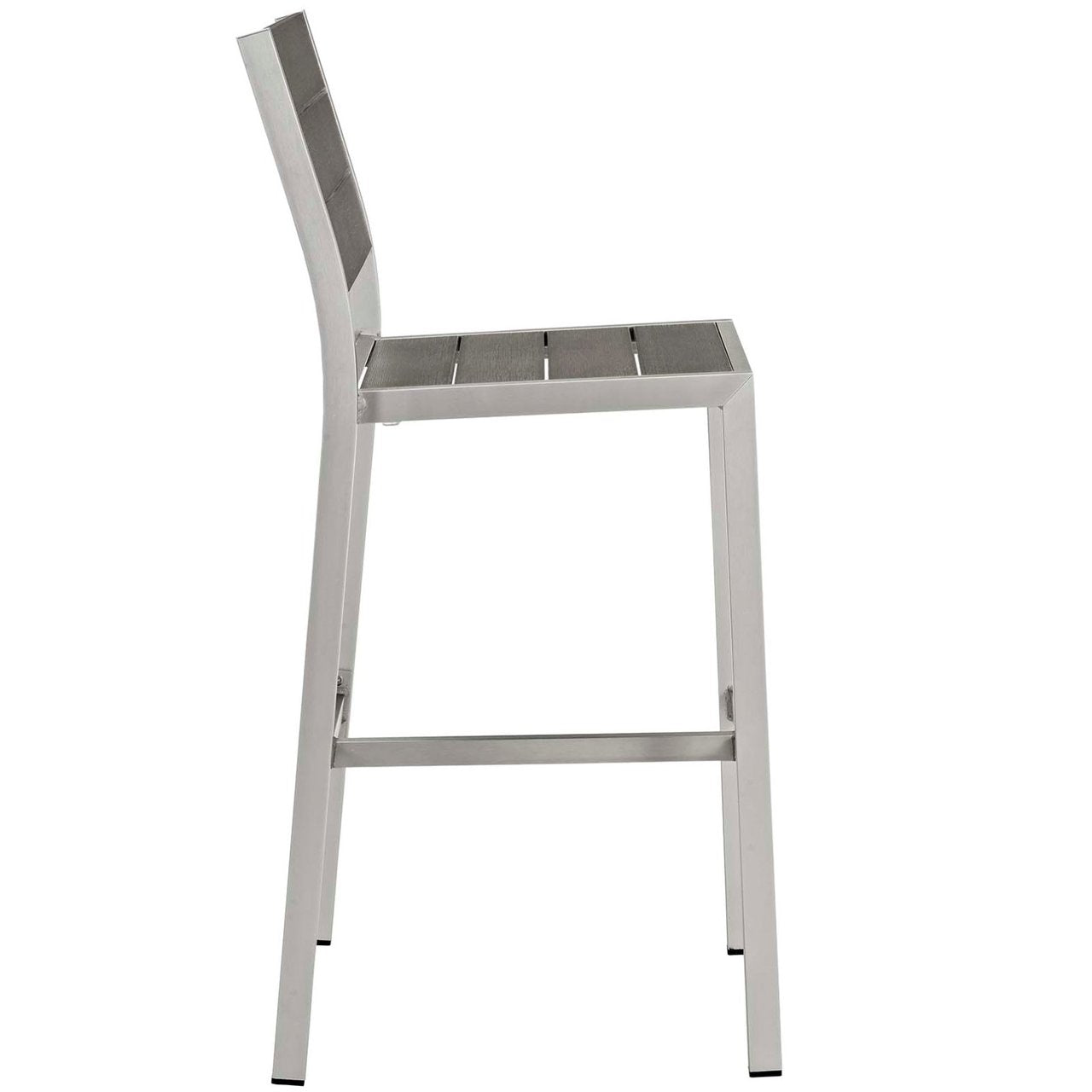 Shore Seven PCS Outdoor Patio Aluminum Dining Set, Grey, Metal 11577