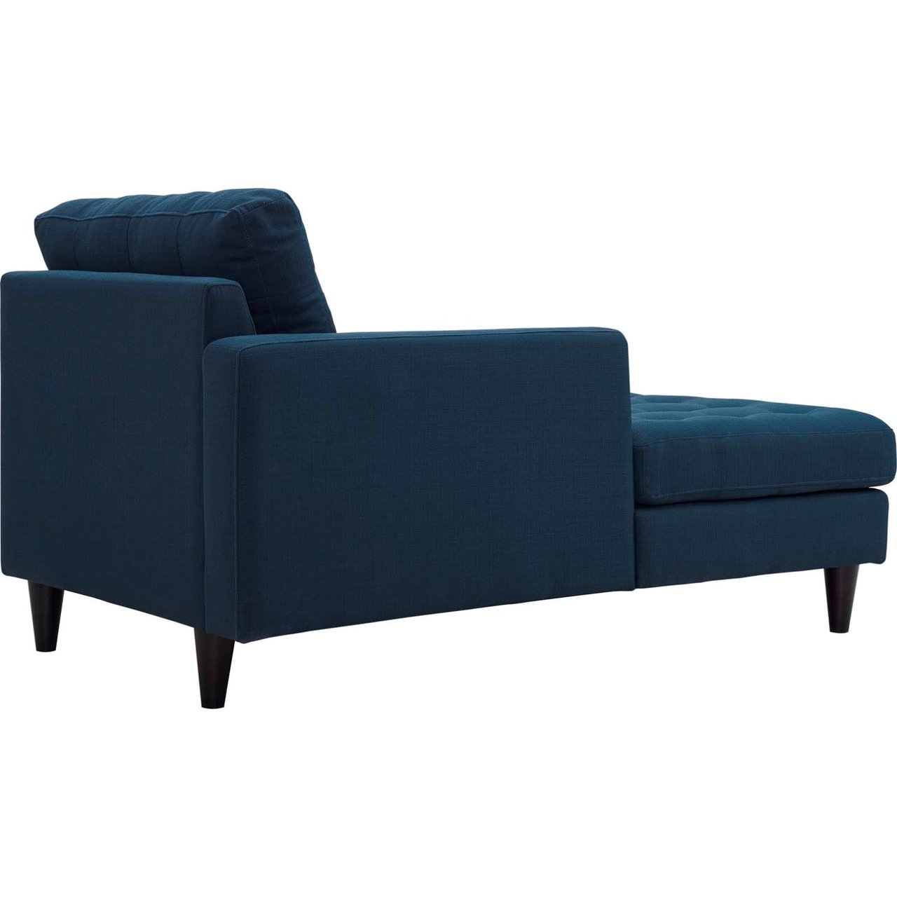 Empress Left-Arm Upholstered Fabric Chaise, Navy, Fabric 11595