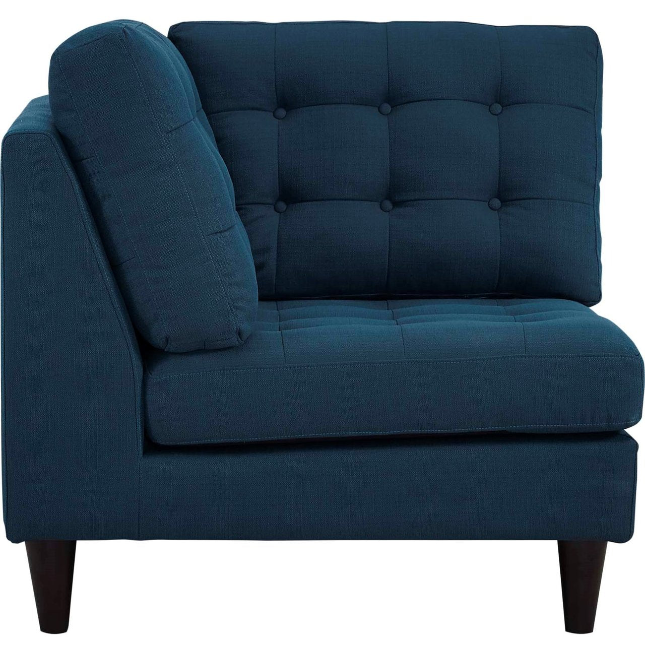 Empress Upholstered Fabric Corner Sofa, Navy, Fabric 11635