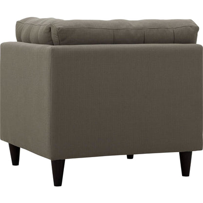 Empress Upholstered Fabric Corner Sofa, Grey, Fabric 11637