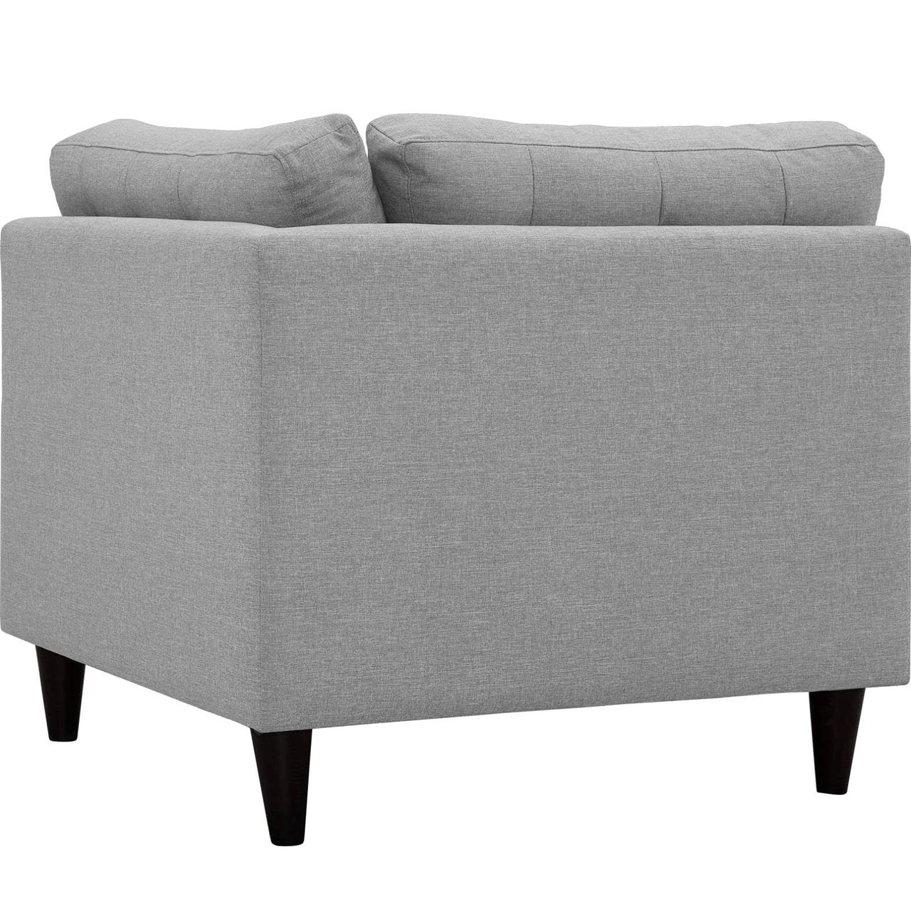 Empress Upholstered Fabric Corner Sofa, Grey, Fabric 11639