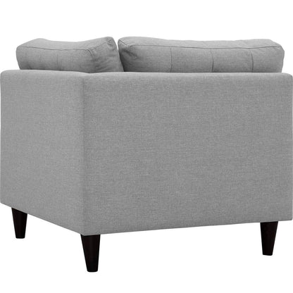 Empress Upholstered Fabric Corner Sofa, Grey, Fabric 11639