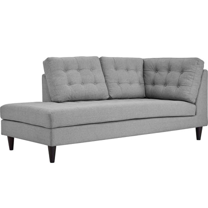 Empress Upholstered Fabric Bumper, Grey, Fabric 13147