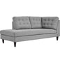 Empress Upholstered Fabric Bumper, Grey, Fabric 13147