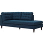 Empress Upholstered Fabric Bumper, Navy, Fabric 13148