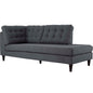 Empress Upholstered Fabric Bumper, Grey, Fabric 13149