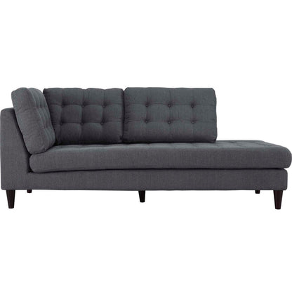 Empress Upholstered Fabric Bumper, Grey, Fabric 13149