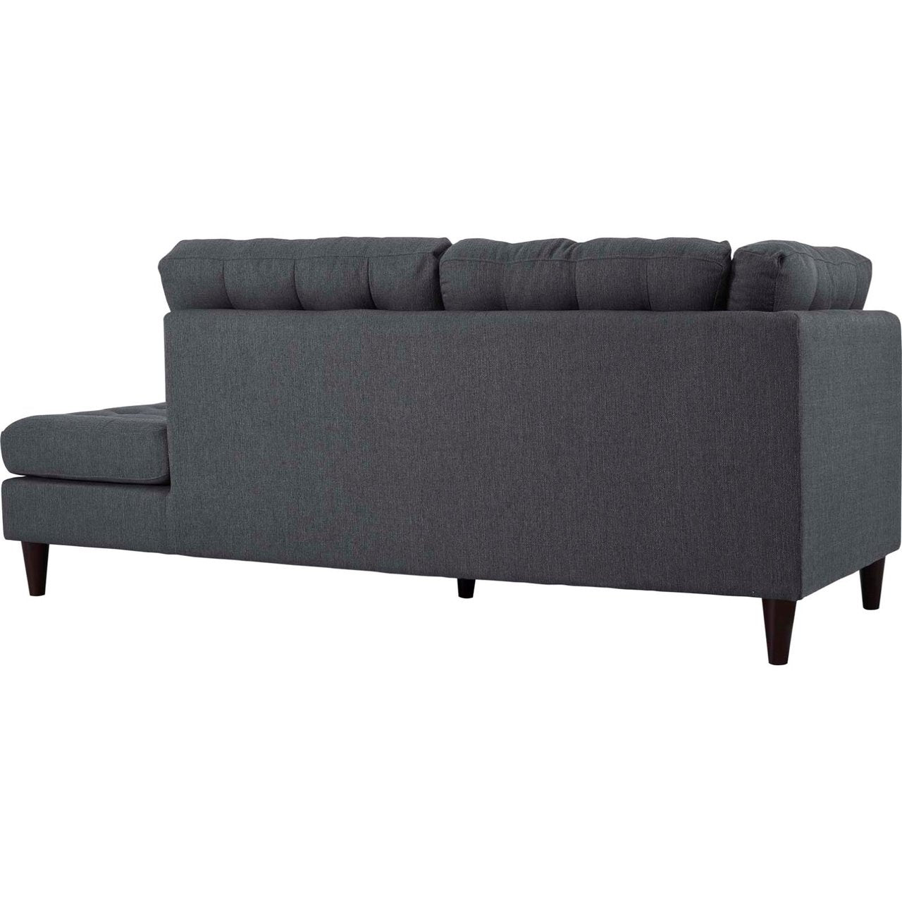 Empress Upholstered Fabric Bumper, Grey, Fabric 13149