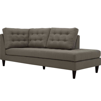 Empress Upholstered Fabric Bumper, Grey, Fabric 13150