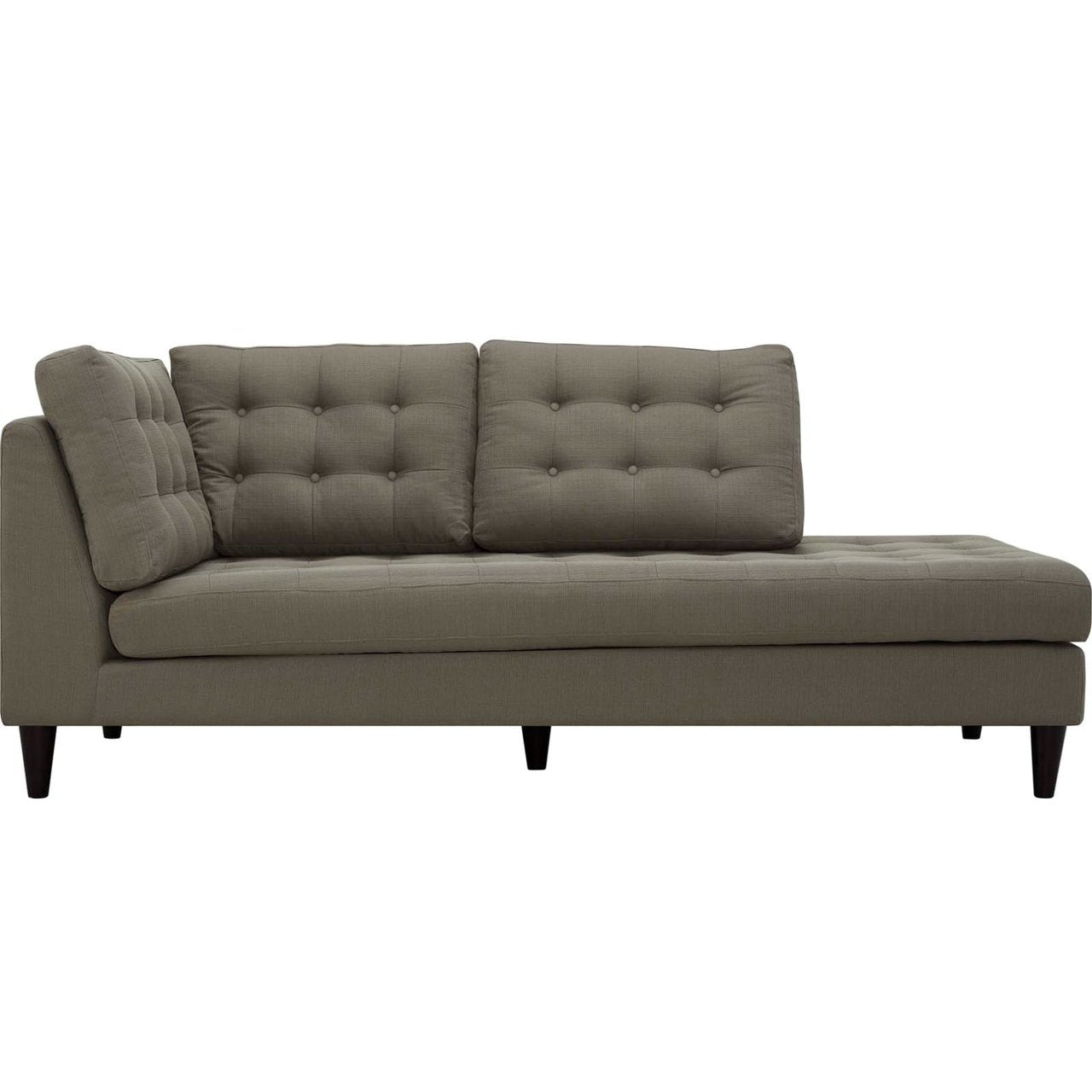Empress Upholstered Fabric Bumper, Grey, Fabric 13150
