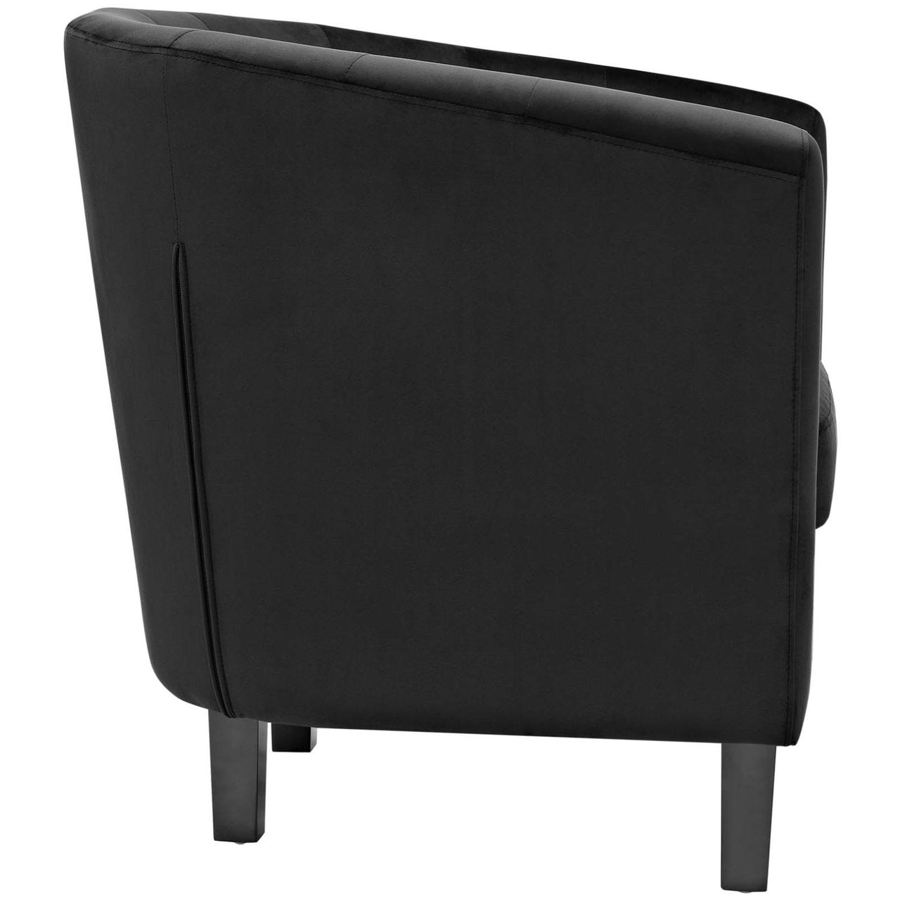 Prospect Velvet Armchair, Black, Fabric 11643