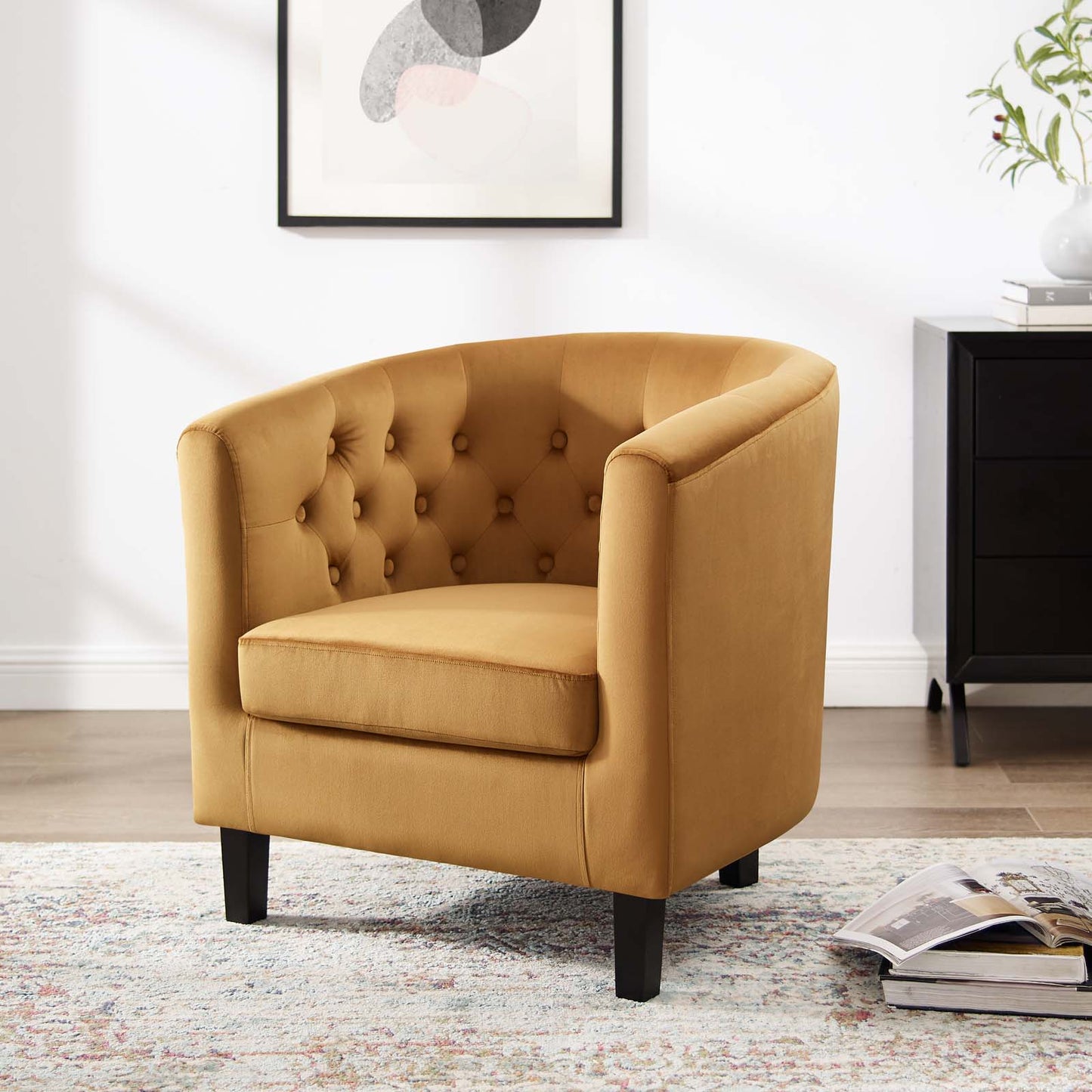 Prospect Performance Velvet Armchair, Velvet, Brown, 18131