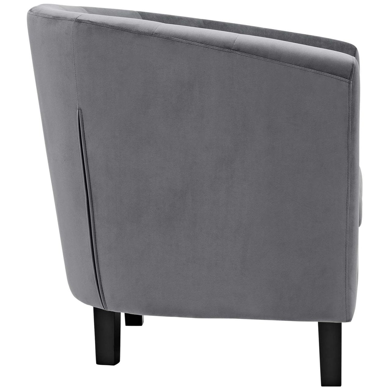 Prospect Velvet Armchair, Grey, Fabric 11644