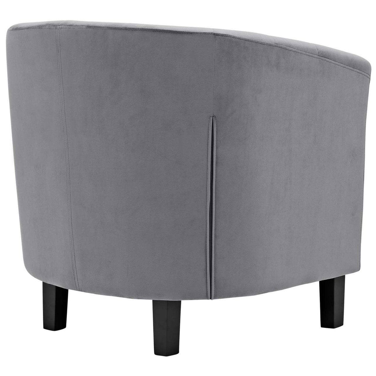 Prospect Velvet Armchair, Grey, Fabric 11644