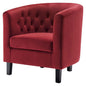 Prospect Performance Velvet Armchair, Velvet, Red, 18134