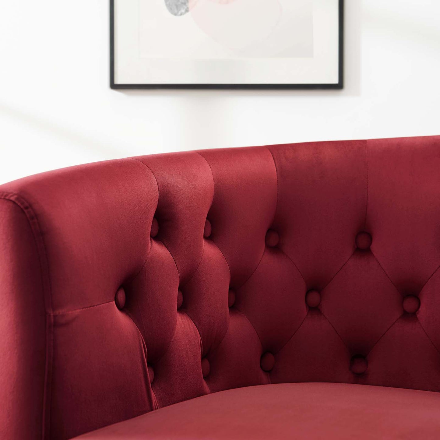 Prospect Performance Velvet Armchair, Velvet, Red, 18134