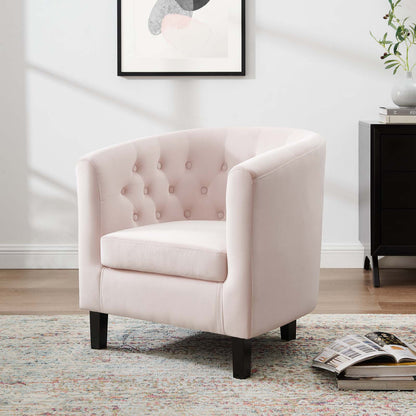 Prospect Performance Velvet Armchair, Velvet, Pink, 18135