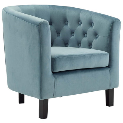 Prospect Velvet Armchair, Blue, Fabric 11647