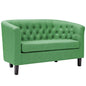 Prospect Upholstered Fabric Loveseat, Green, Fabric 11651