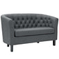 Prospect Upholstered Fabric Loveseat, Grey, Fabric 11652