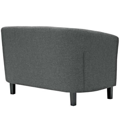 Prospect Upholstered Fabric Loveseat, Grey, Fabric 11652