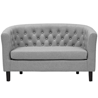 Prospect Upholstered Fabric Loveseat, Grey, Fabric 11654