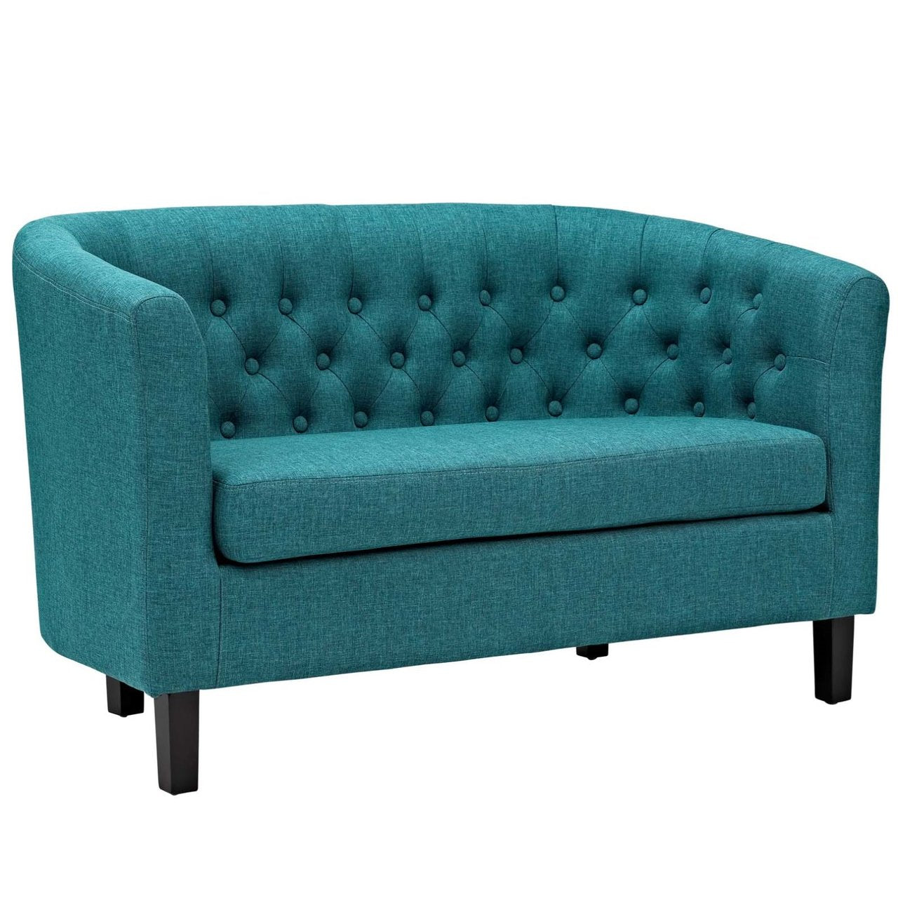 Prospect Upholstered Fabric Loveseat, Blue, Fabric 11657