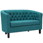 Prospect Upholstered Fabric Loveseat, Blue, Fabric 11657