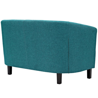 Prospect Upholstered Fabric Loveseat, Blue, Fabric 11657