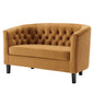Prospect Performance Velvet Loveseat, Velvet, Brown, 18136