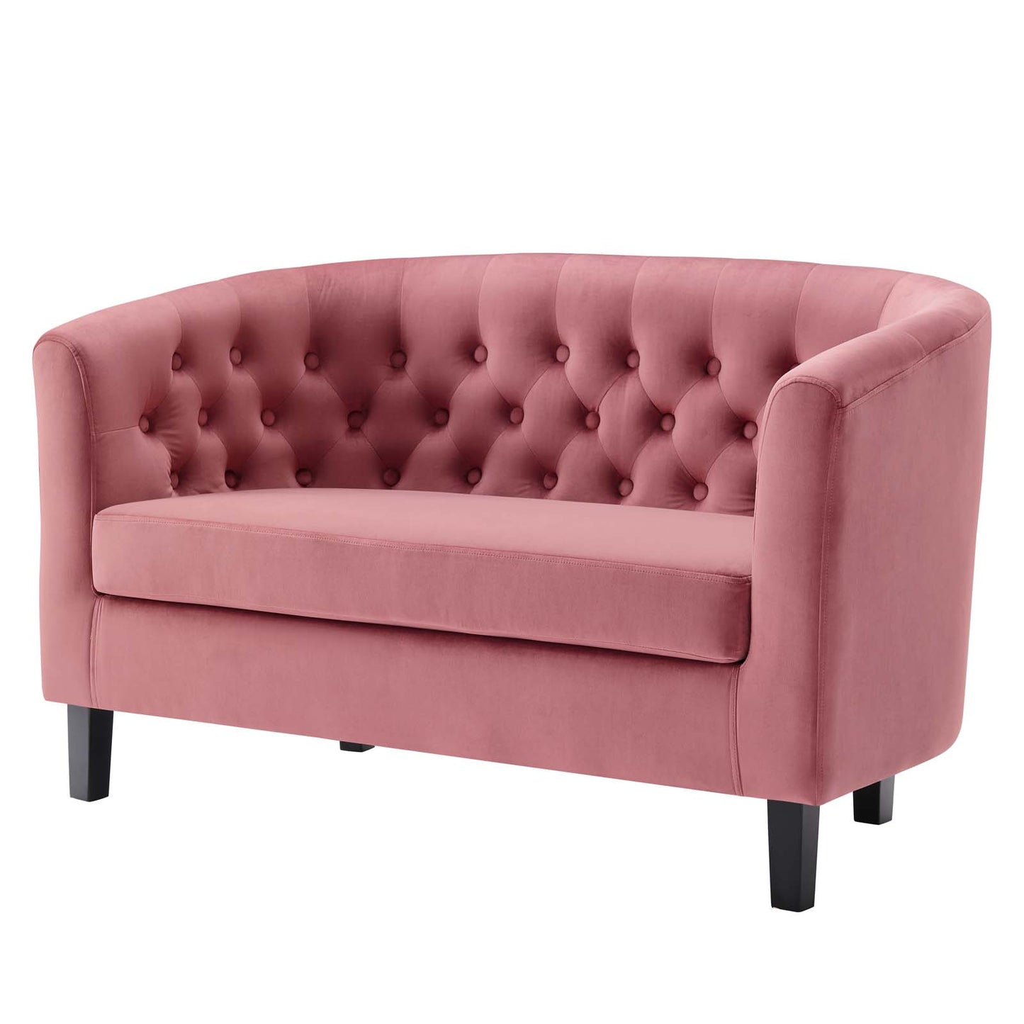Prospect Performance Velvet Loveseat, Velvet, Pink, 18137