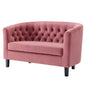 Prospect Performance Velvet Loveseat, Velvet, Pink, 18137