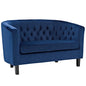 Prospect Velvet Loveseat, Navy, Fabric 11661