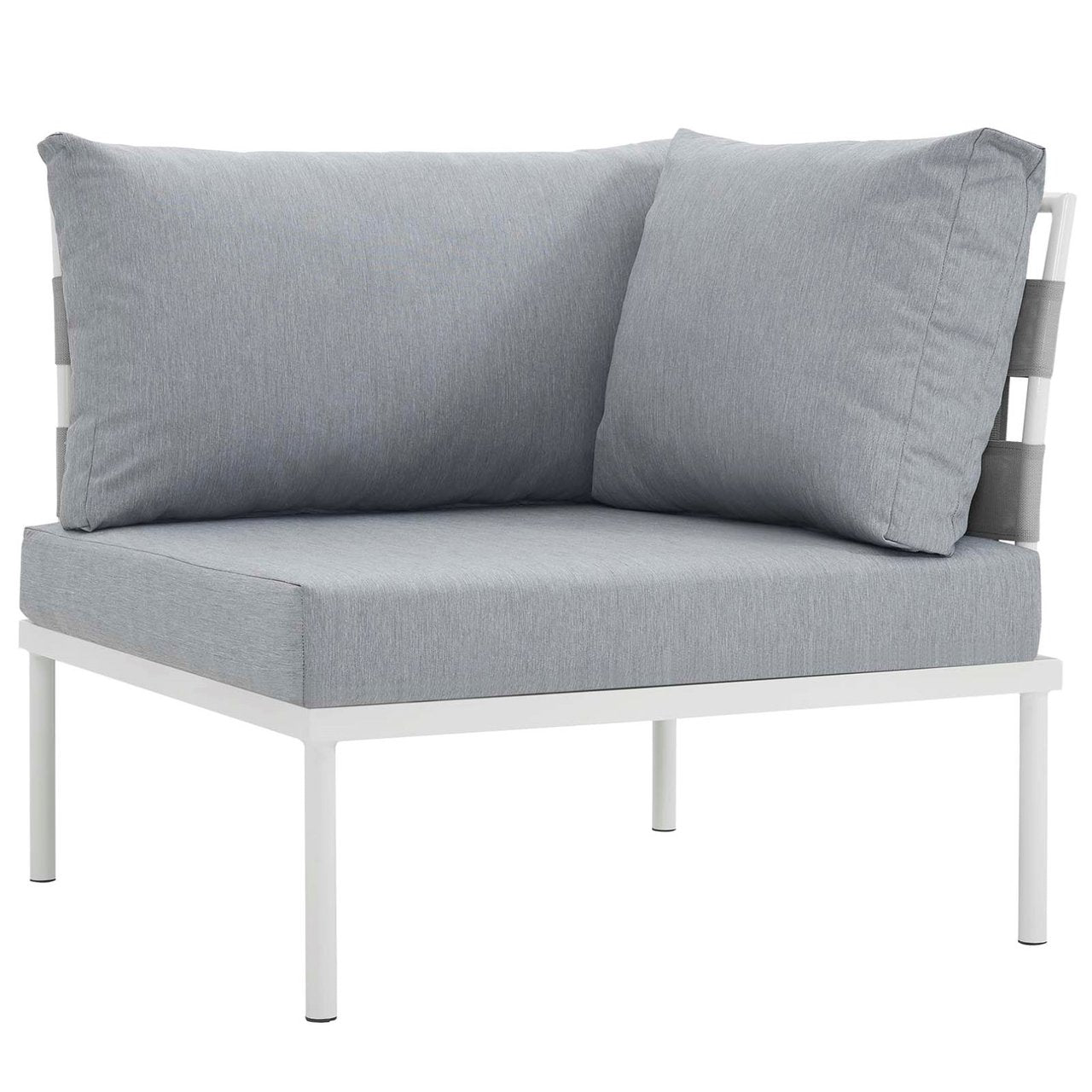 Harmony Ten PCS Outdoor Patio Aluminum Sectional Sofa Set, Grey, Rattan 11663
