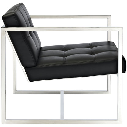 Hover Lounge Chair in Black